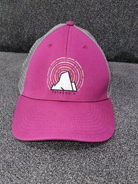 Patagonia Hat Cap Snap Back Mens One Size Purple Gray Mesh Trucker